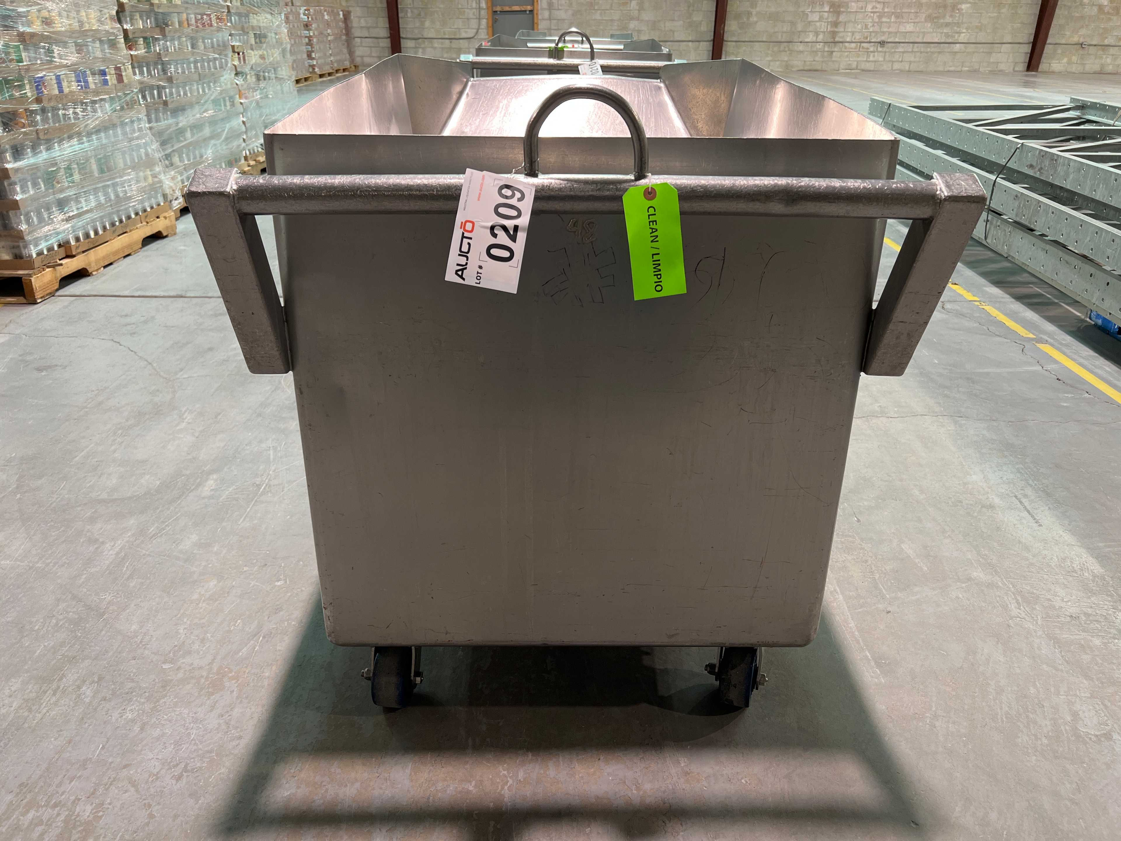 Stainless Steel Dump Cart Hopper