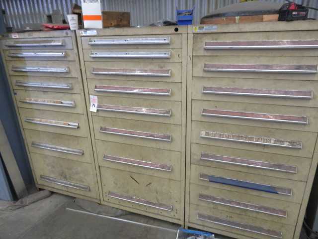 9 Drawer Stanley Vidmar and contents - MISCELLANEOUS