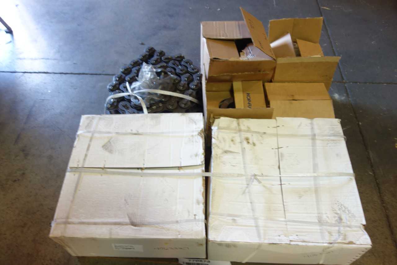 ASSORTED LOT POWER TRANSMISSION LOVEJOY 14E 35467 SLEEVE MORSE 120 CHAIN KOP-FLEX 3-1/2W FHUB - POWER TRANSMISSION