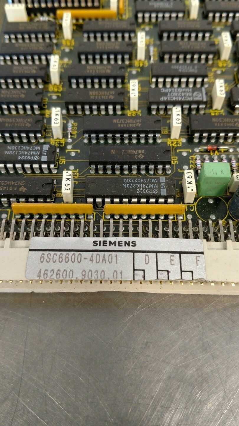 Siemens SIMODRIVE 660 INFEED/REGENER 6SC6600-4DA01 PCB Board - Used - Bench Tested - AUTOMATION & CONTROLS