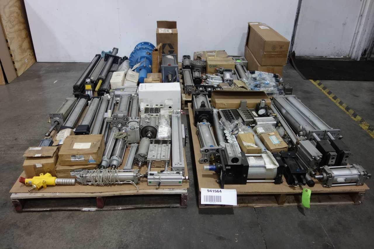 4 PALLETS OF ASSORTED PNEUMATIC - PNEUMATIC POWER TOOL