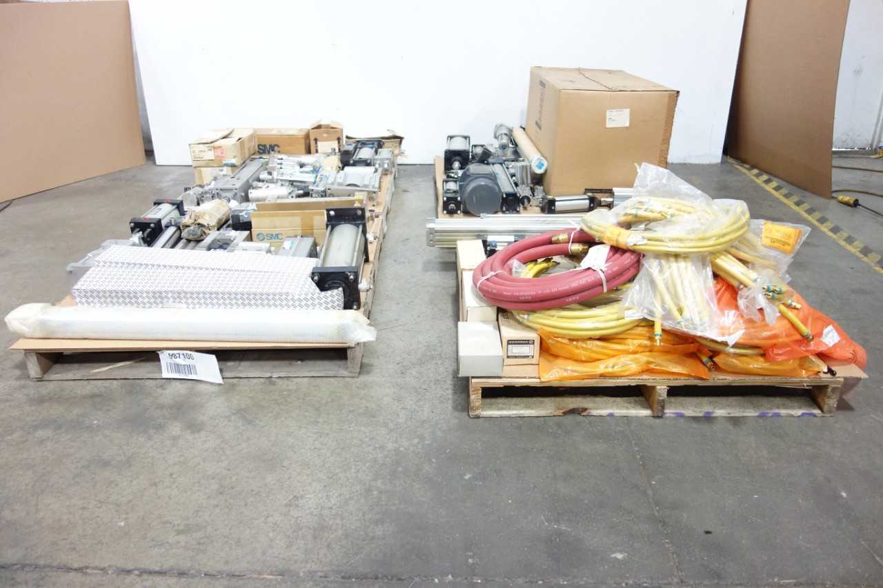 4 PALLTES OF ASSORTED PNEUMATIC PARTS AND ACCESSORIES - PNEUMATIC POWER TOOL
