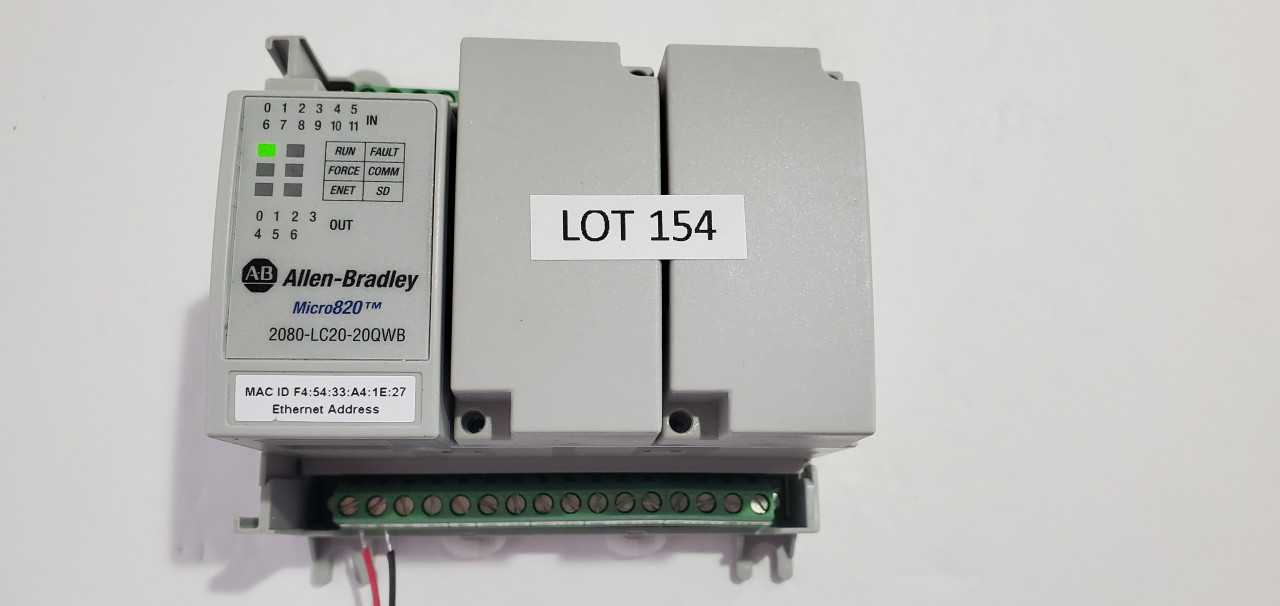 Allen Bradley Micro 820  2080-LC20-20QWB PLC - AUTOMATION & CONTROLS