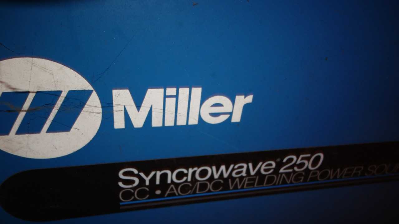 MILLER SYNCROWAVE 250 CONSTANT CURRENT AC/DC ARC WELDING POWER SOURCE WELDER 11.4KW 200/230/460V-AC - ARC WELDERS