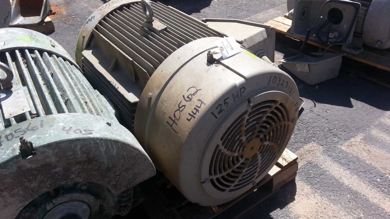 125 HP 1800 RPM 444TS Frame Siemens Motor - ELECTRIC MOTORS
