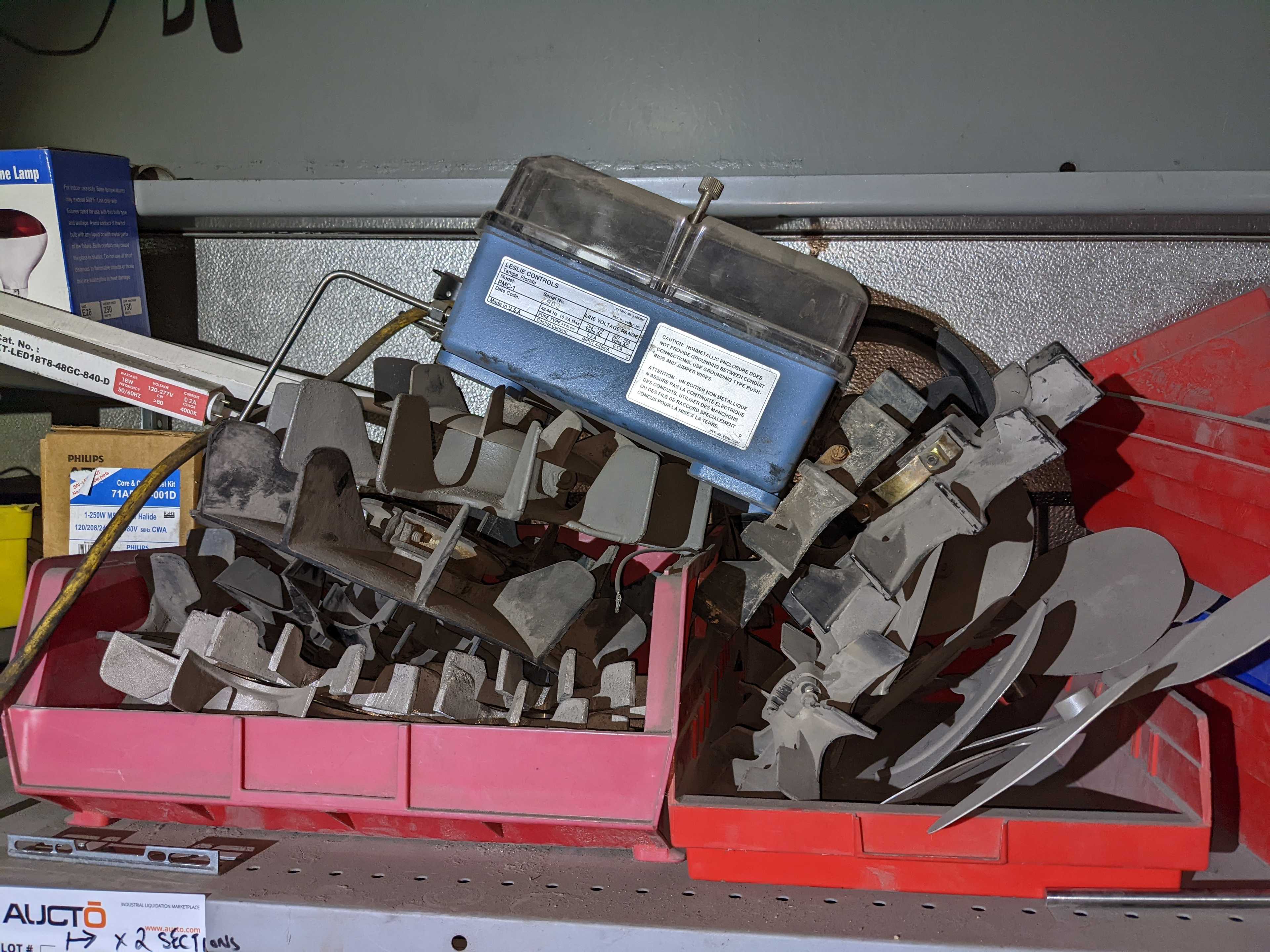 CONTENTS OF SHELVING - INDUSTRIAL PARTS