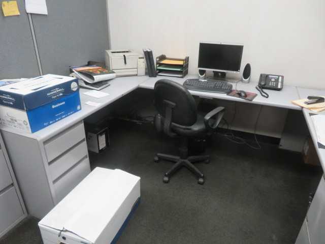 desk, chair only, no computers or printers - MISCELLANEOUS