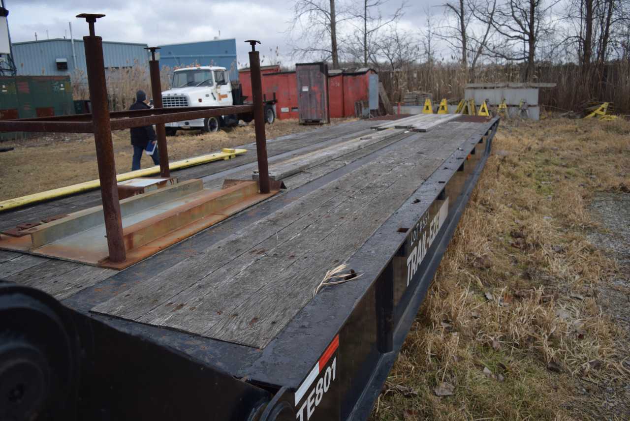 2008 TRAIL-EZE TE801-83 EZ-LOAD 53' FLOAT TRAILER TANDEM SLIDING AXLE 40 TON CAP - TRAILERS