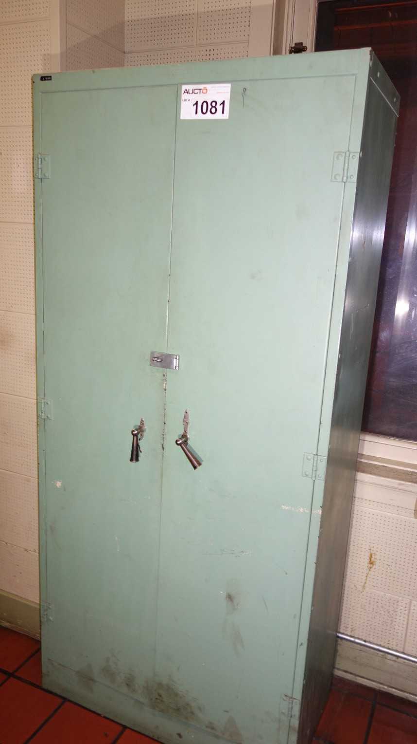 CABINET WITH CONTENTS, ASSORTED ELECTRICAL MRO, METERS, LIGHTING, GENERAL ELECTRIC - TOOL STORAGE