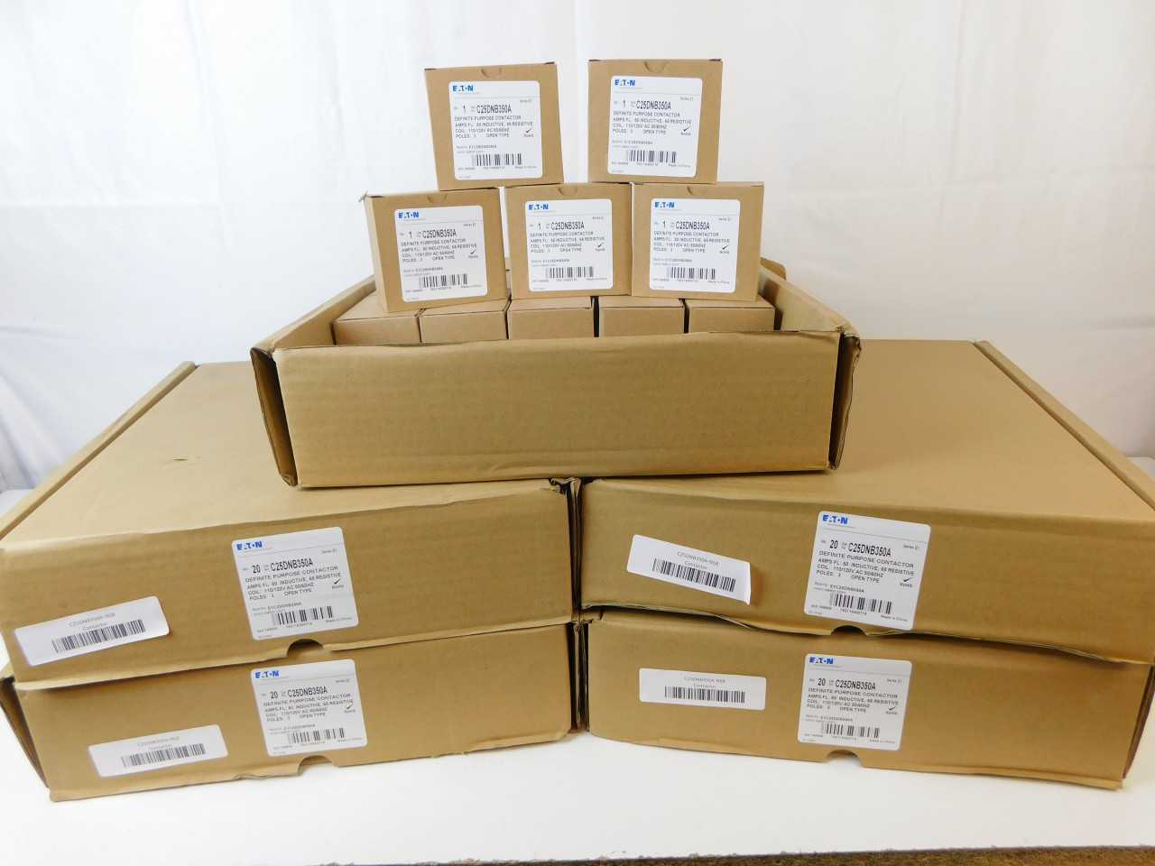 Quantity 100 of Eaton C25DNB350A Definite Purpose Contactor Open 2 OR 3 P 50A - CONTACTORS