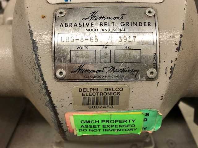 Hammond Abrasive Belt Grinder - GRINDING MACHINES