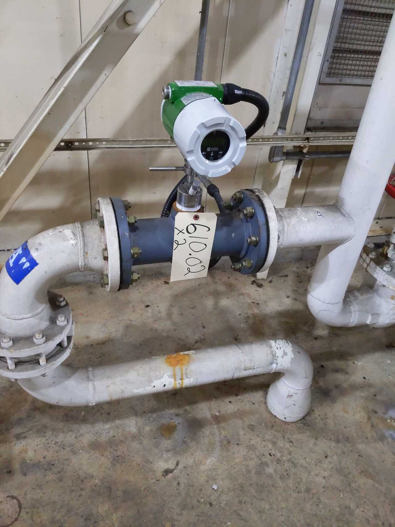 Lot of 2 VorTek flow meter with flange - MISCELLANEOUS