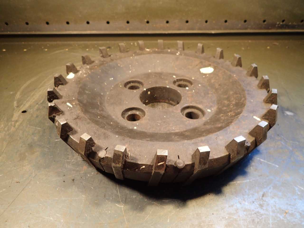 12" Right Hand Blade Style Face Shell Mill 2-1/2" Arbor Bore 4-Bolt Pattern - END MILLS