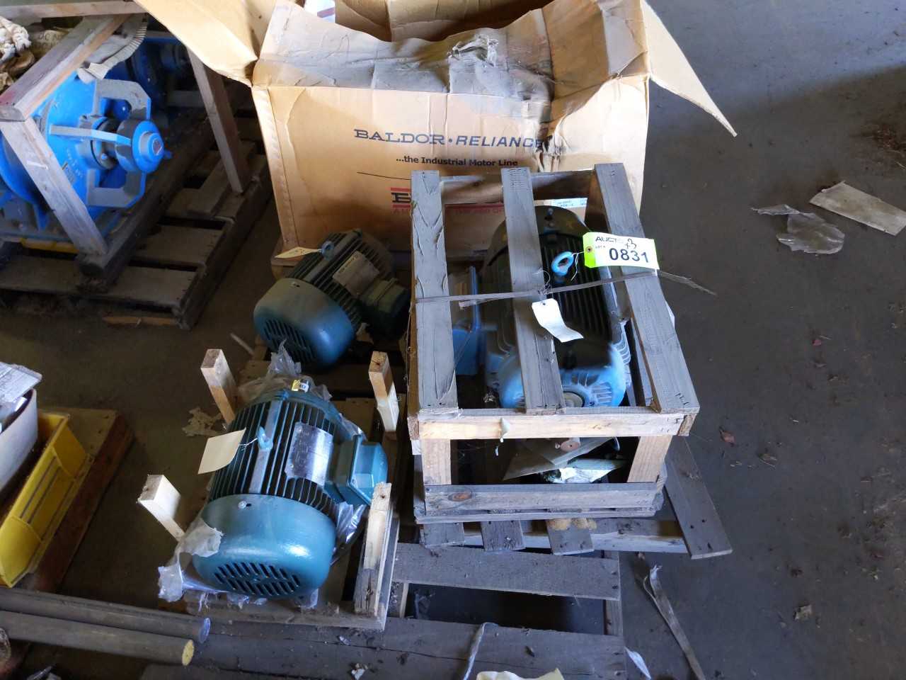 Lot of 3 Electric Leeson and WEG Motors - ELECTRIC MOTORS