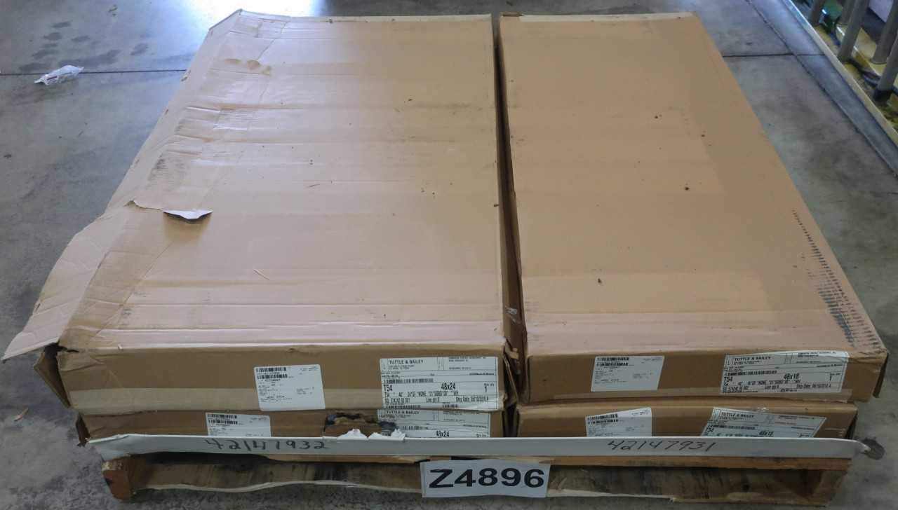 LOT OF 4 48X24IN ADJUSTIBLE WHITE REGISTERS - MISCELLANEOUS