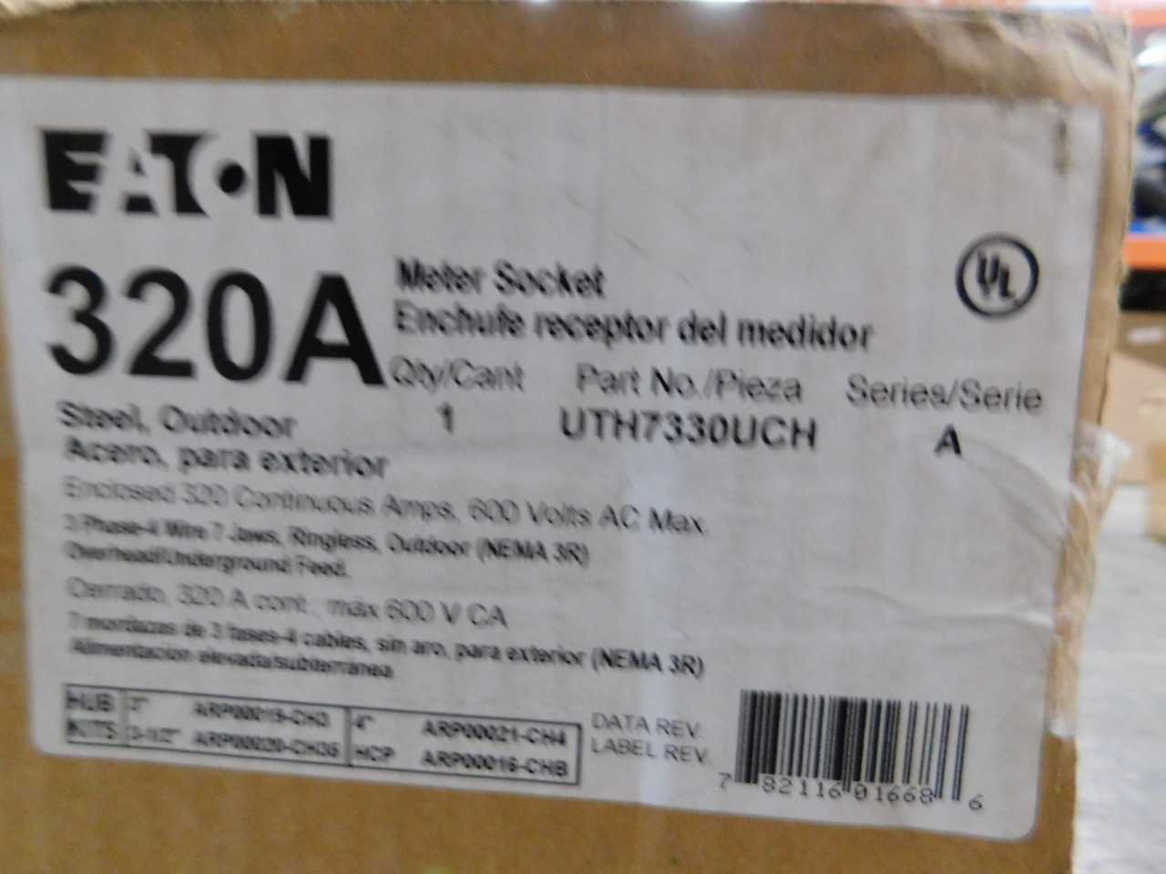 Lot of 1 UTH7330UCH Meter Socket - INDUSTRIAL PARTS