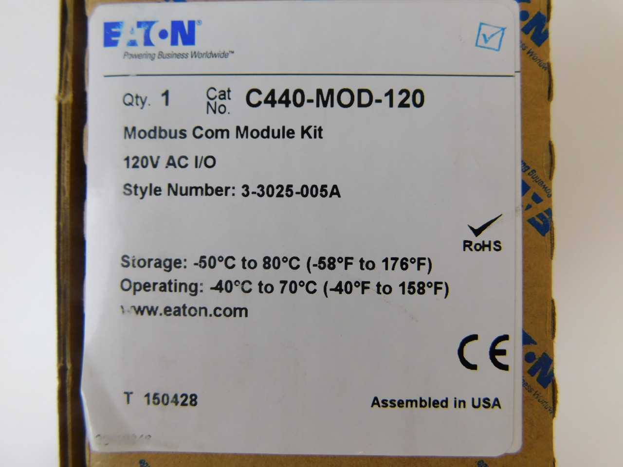 Quantity of 48x C440-MOD-120 Relays - ELECTRICAL COMPONENTS