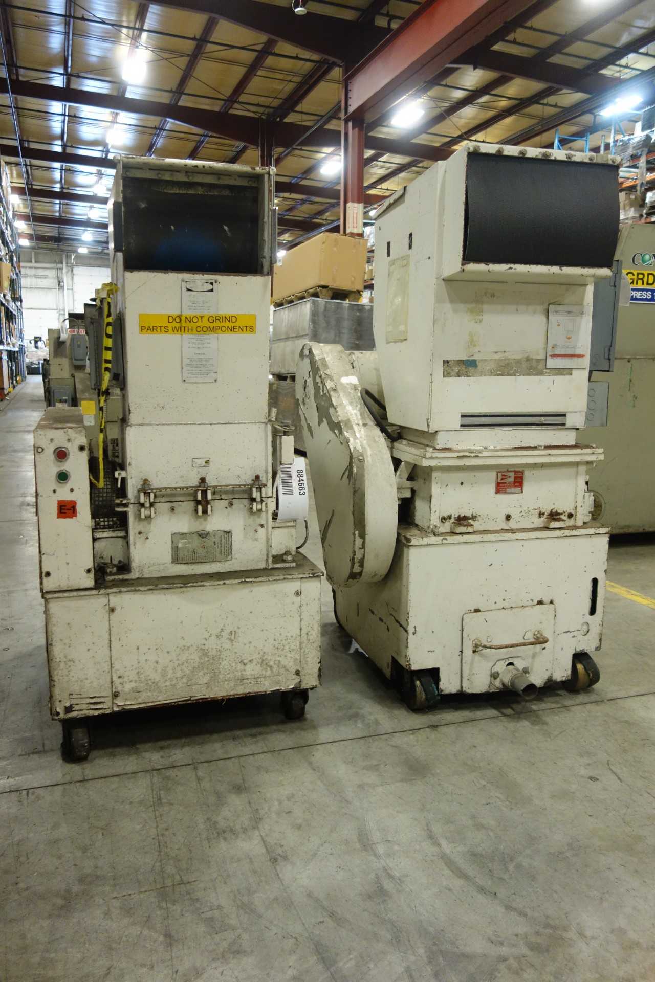 LOT OF 2 PLASTIC SHREDDER GRINDER GRANULATORS - GRINDING MACHINES