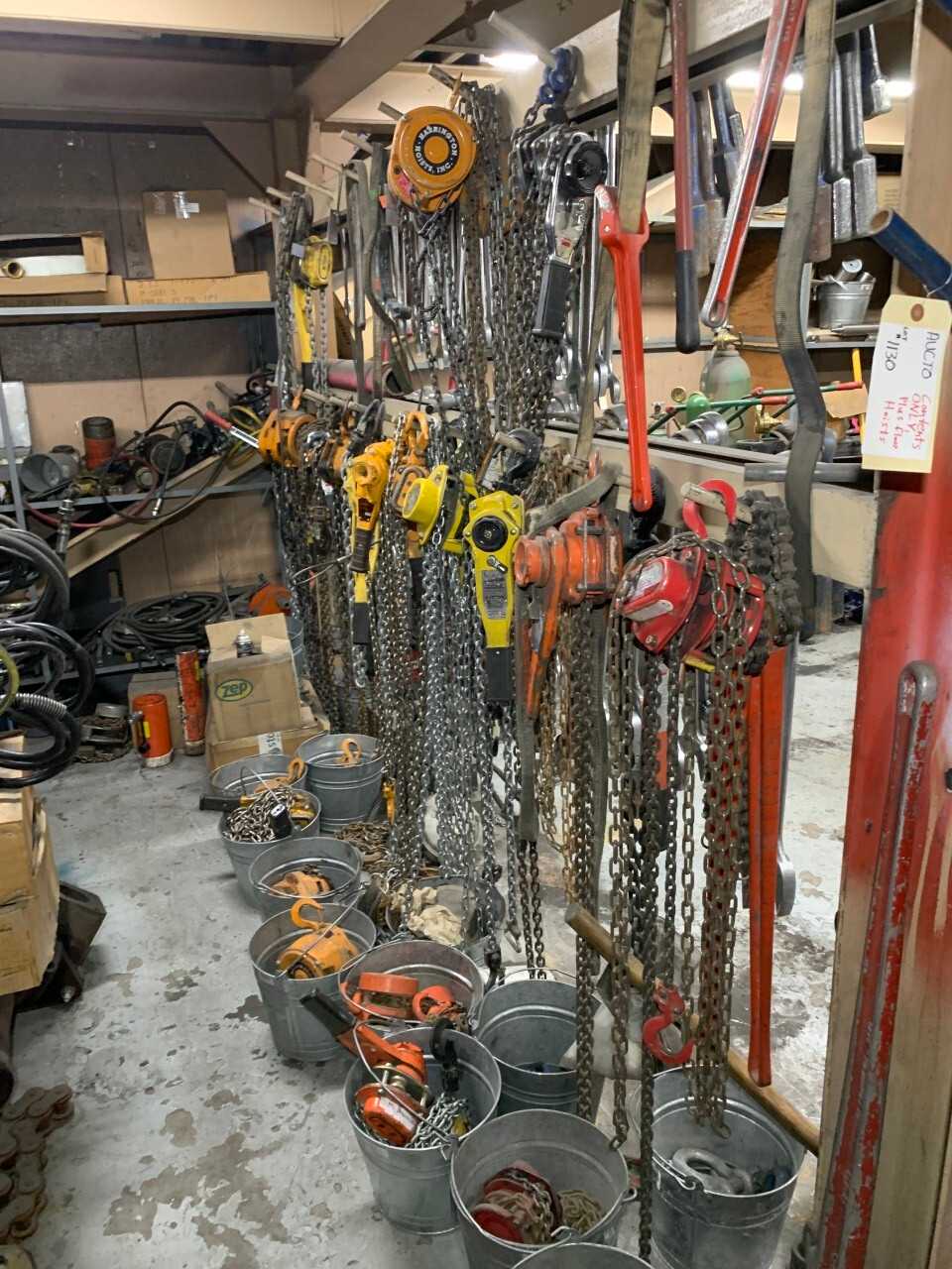 LOF OF HOISTS AND LEADS - LIFTING EQUIPMENT