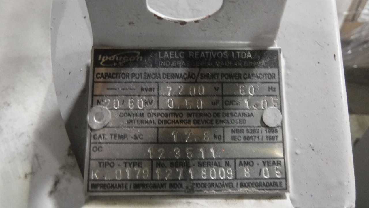 Lot of 60 KVAR 7200 Volt Inducon Capacitors - CAPACITORS