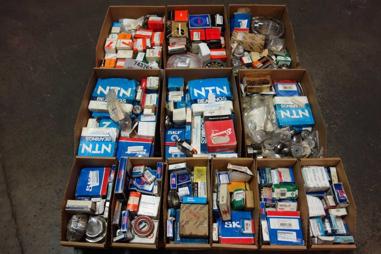 1 PALLET OF ASSORTED BEARINGS AND BUSHES- SKF, DODGE, KOYO, TIMKEN - BEARINGS