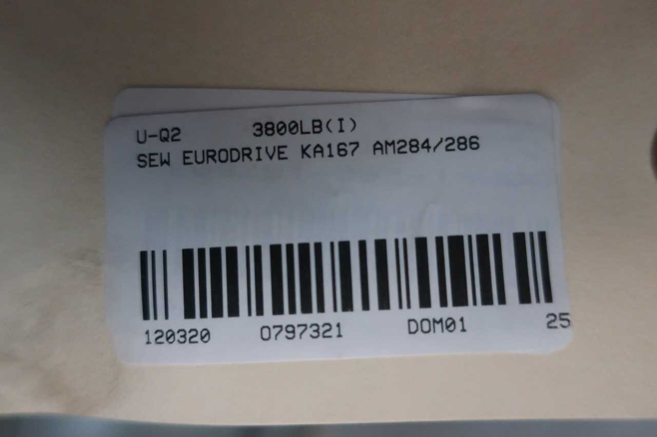 SEW EURODRIVE KA167 AM284/286 GEAR REDUCER 134.99:1 - GEAR REDUCERS