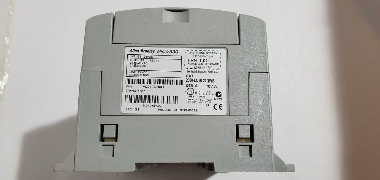 Allen Bradley Micro 830 2080-LC30-24QWB PLC - AUTOMATION & CONTROLS