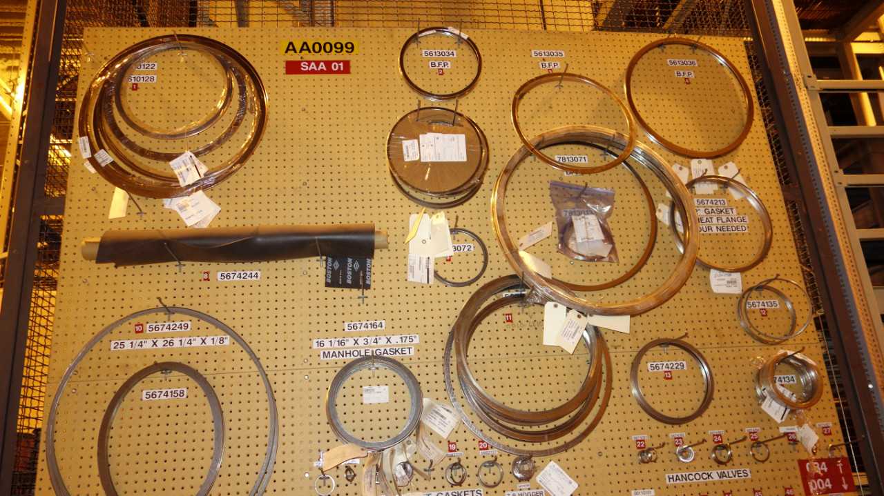 WALL OF ASSORTED GASKETS, SEALS - POWER TRANSMISSION