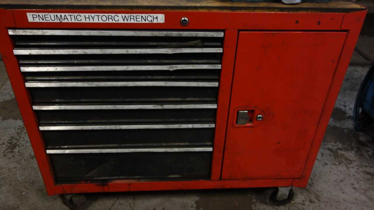 DOVER SWEENEY X1A HYDRATIGHT PNEUMATIC TORQUE WRENCH MOBILE TOOL CABINET STATION - TOOL STORAGE