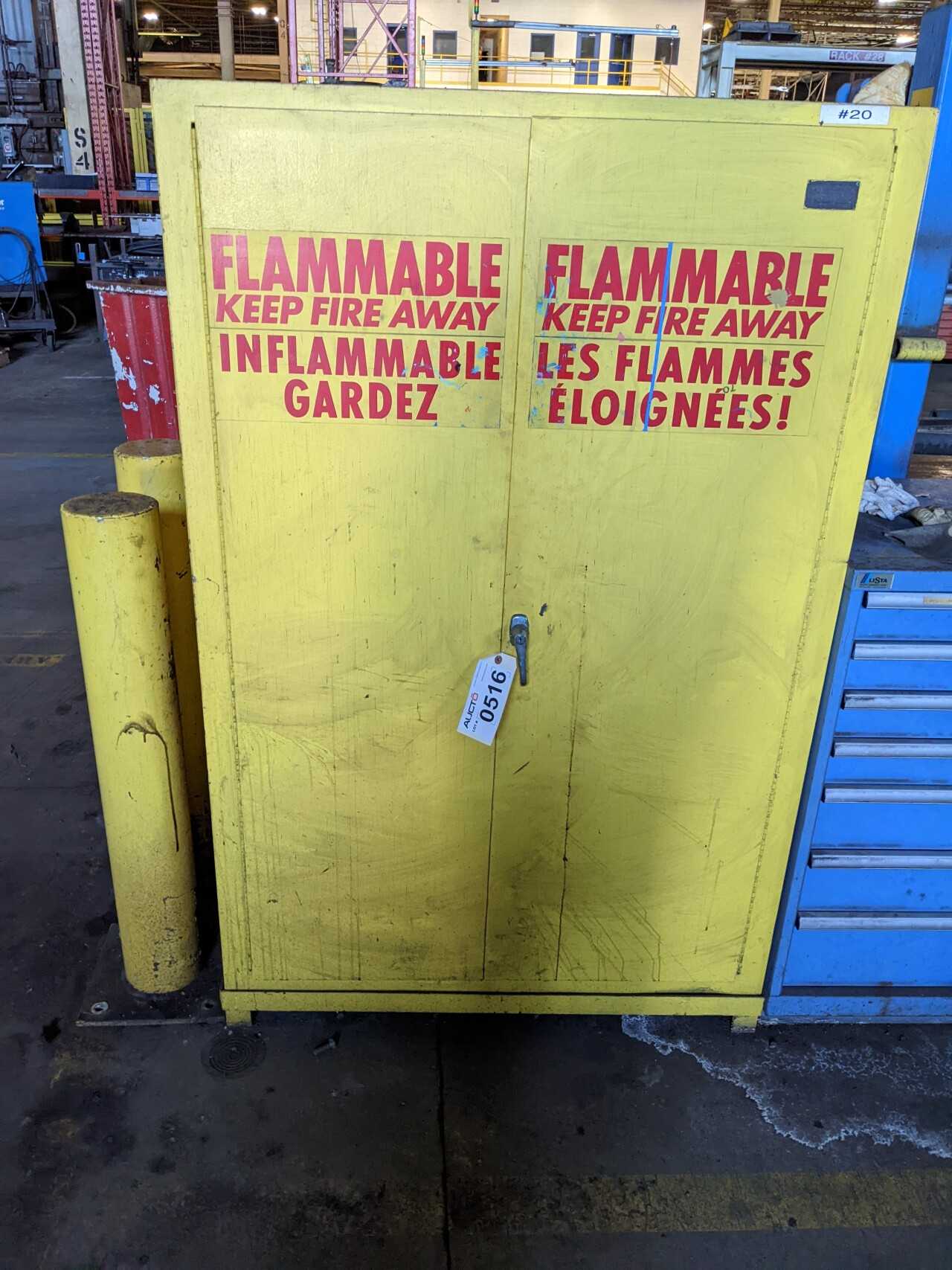 4 SHELF FLAMMABLE STORAGE CABINETS (CONTENTS NOT INCLUDED) - TOOL STORAGE