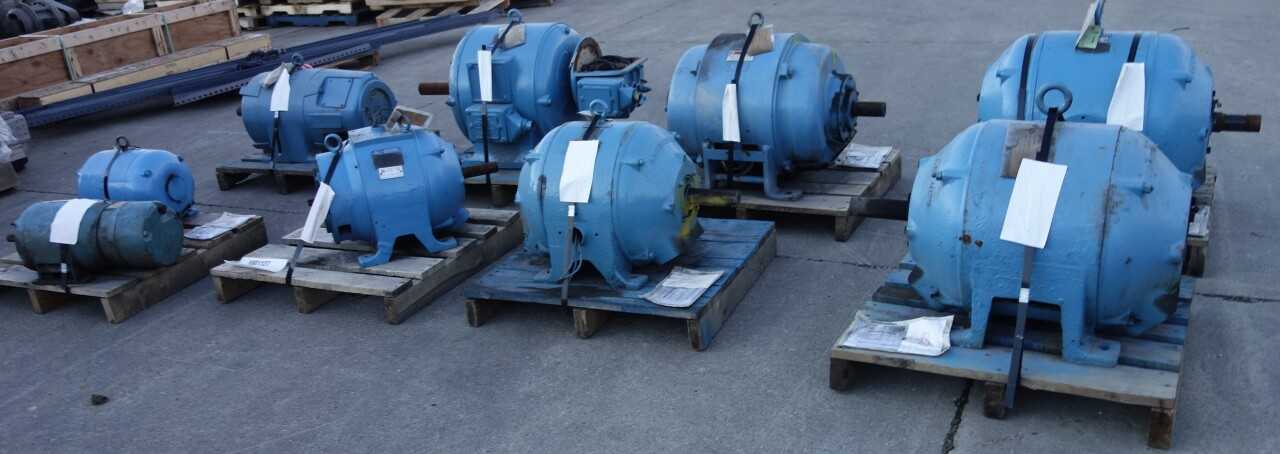 LOT OF 9 ASSORTED ELECTRICAL MOTORS - ELECTRIC MOTORS