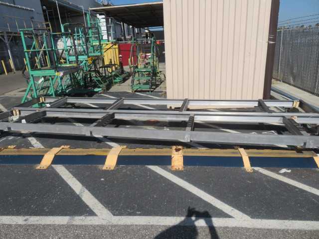 Aluminum Platform on wheels approx. 10' long - MISCELLANEOUS