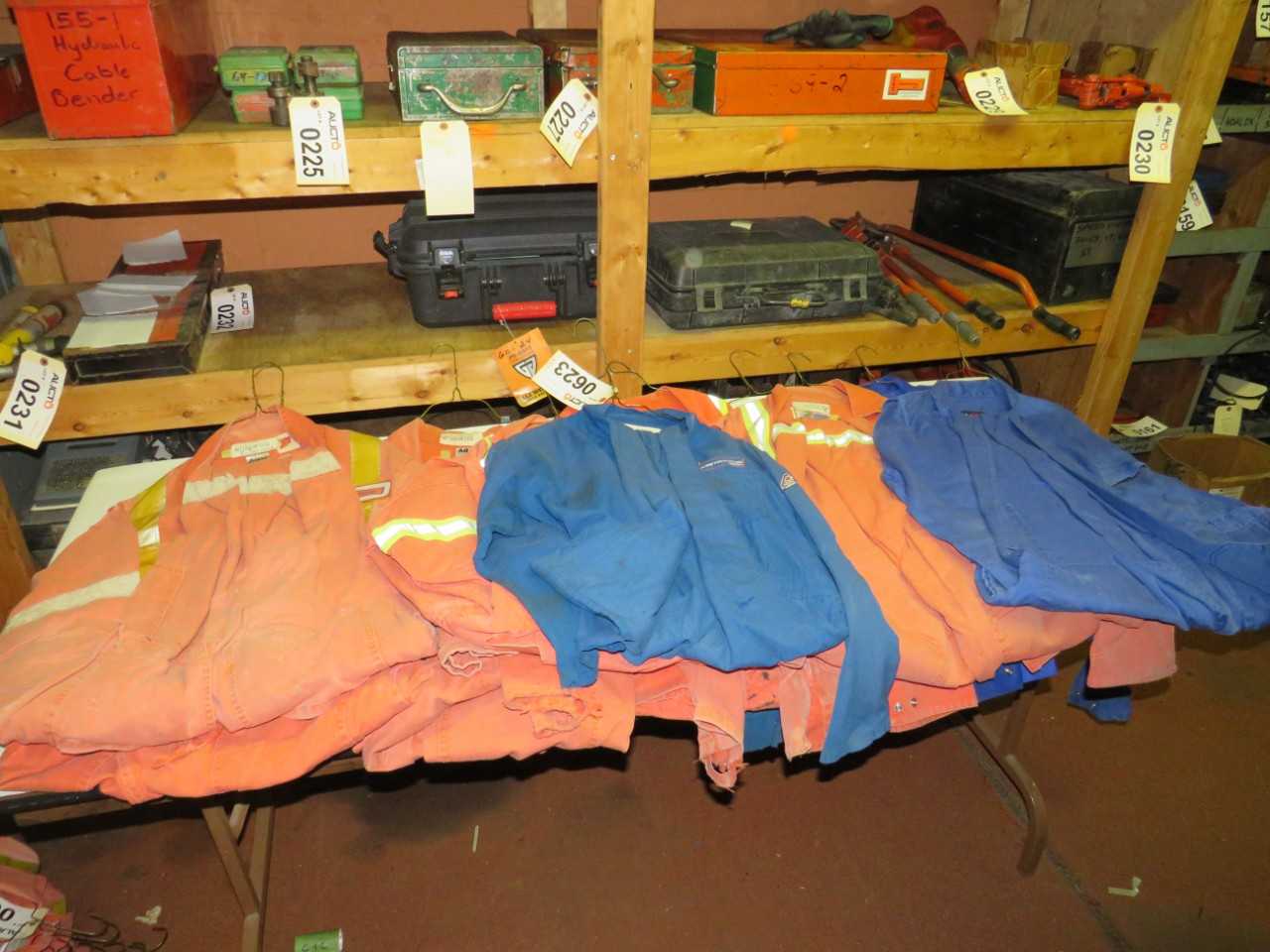 LOT OF 10 ASSORTED FLAME RESISTANT COVERALLS - SAFETY SWITCH
