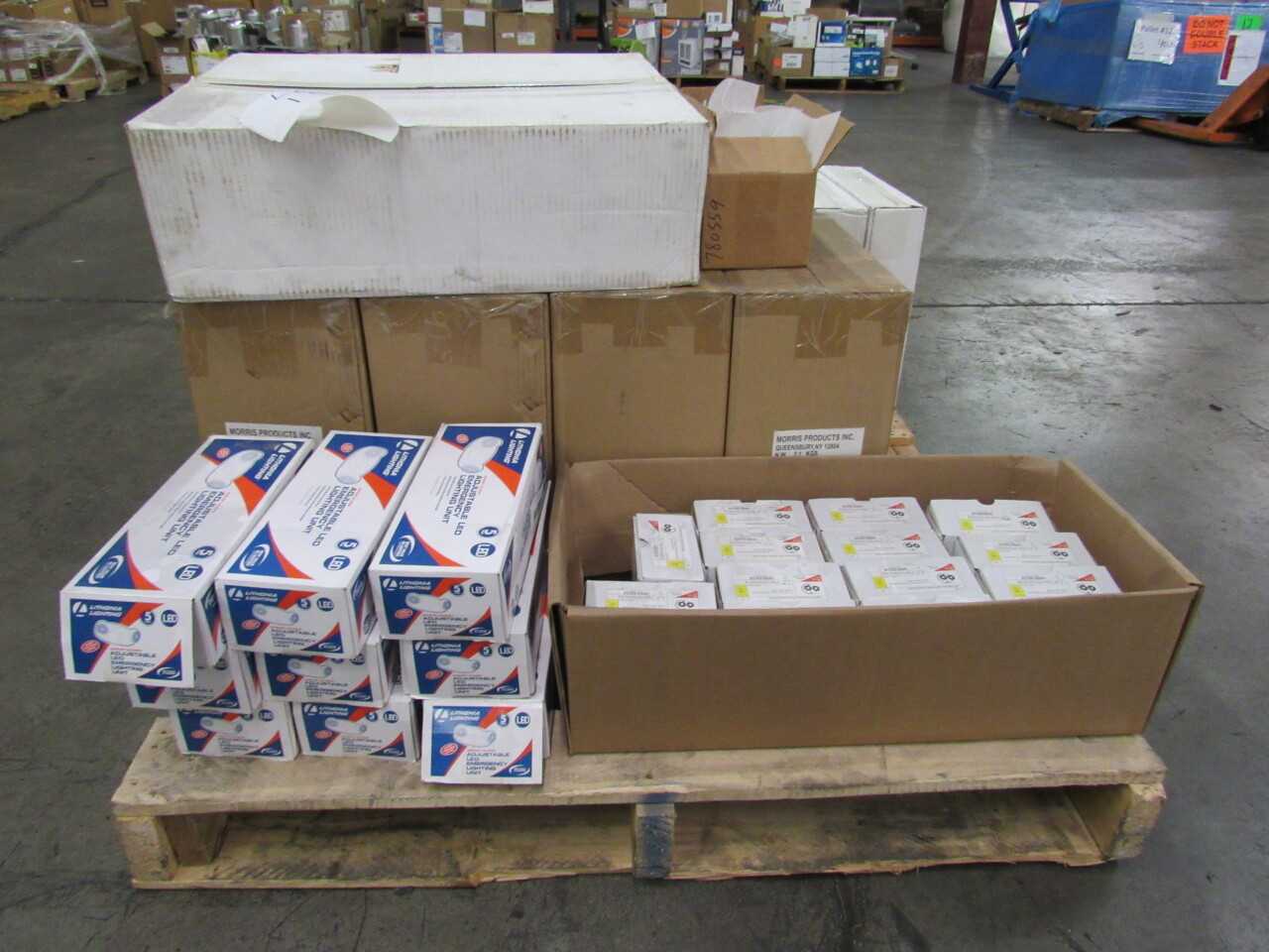 Pallet of 48x Assorted Lights, LEDs, Heaters & Electric Fans - LIGHTING