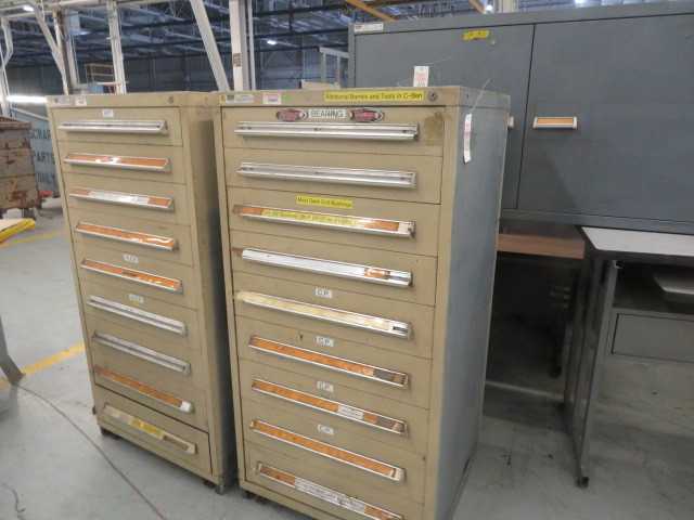 9 Drawer Stanley Vidmar and contents - MISCELLANEOUS