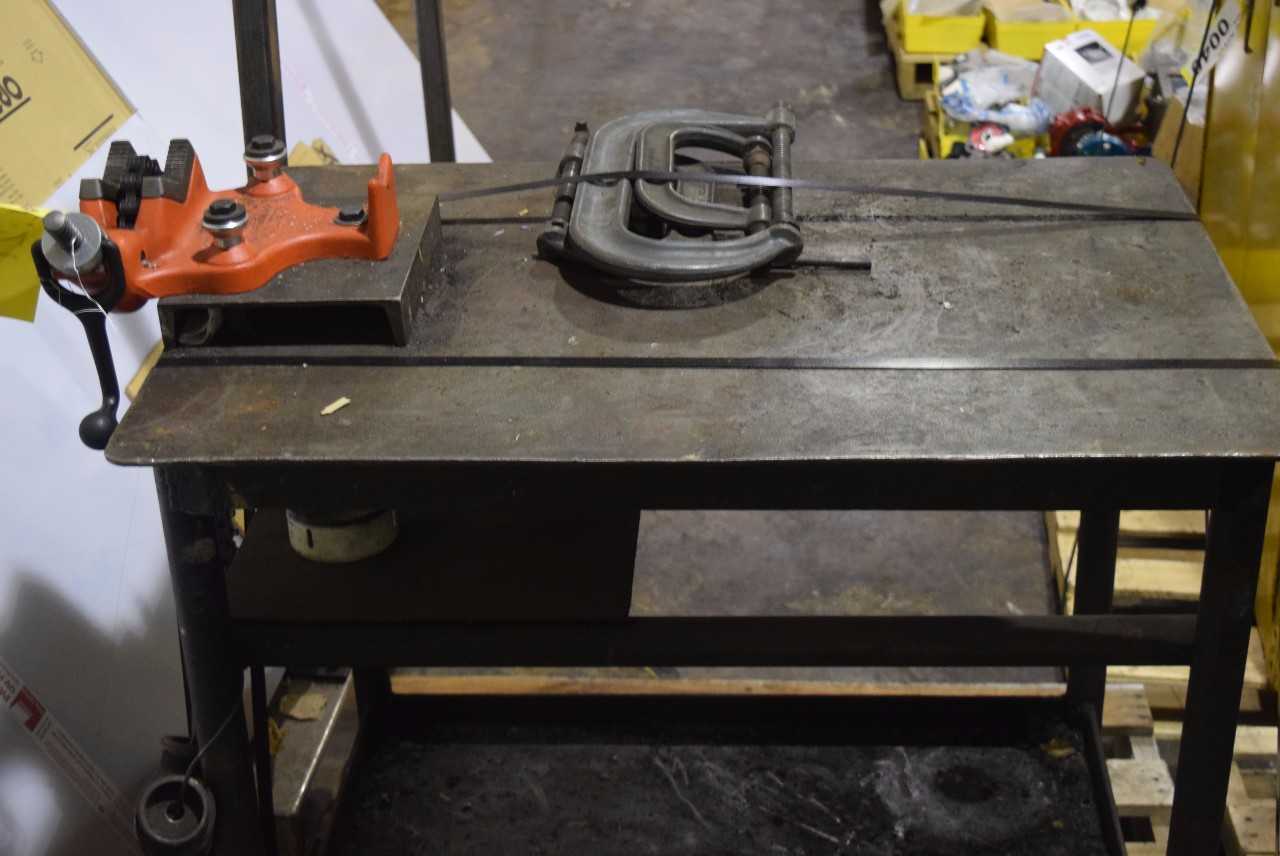 RIGID BC-610A 1/4" - 6" PIPE VISE 1" PIPE BEND WITH TABLE AND C CLAMPS - MISCELLANEOUS