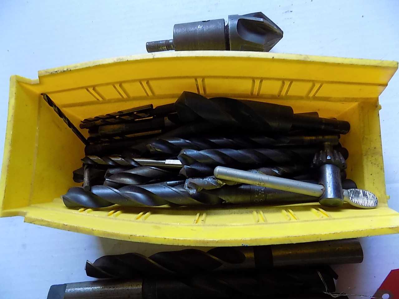 LOT OF LARGE DRILL BITS - MISCELLANEOUS