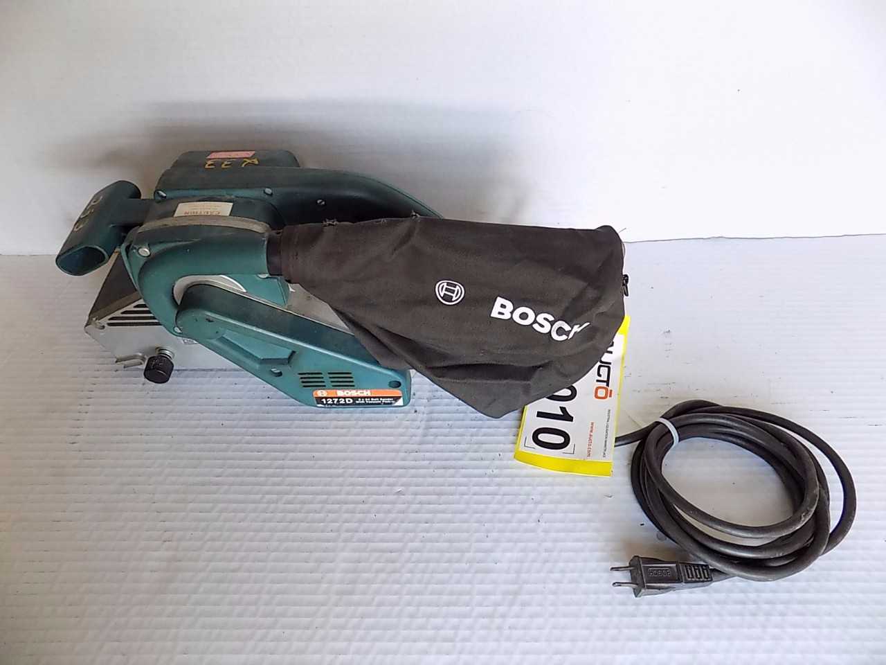 BOSCH 1272D 3 X 24 BELT SANDER WITH VACUUM PICK UP - MISCELLANEOUS