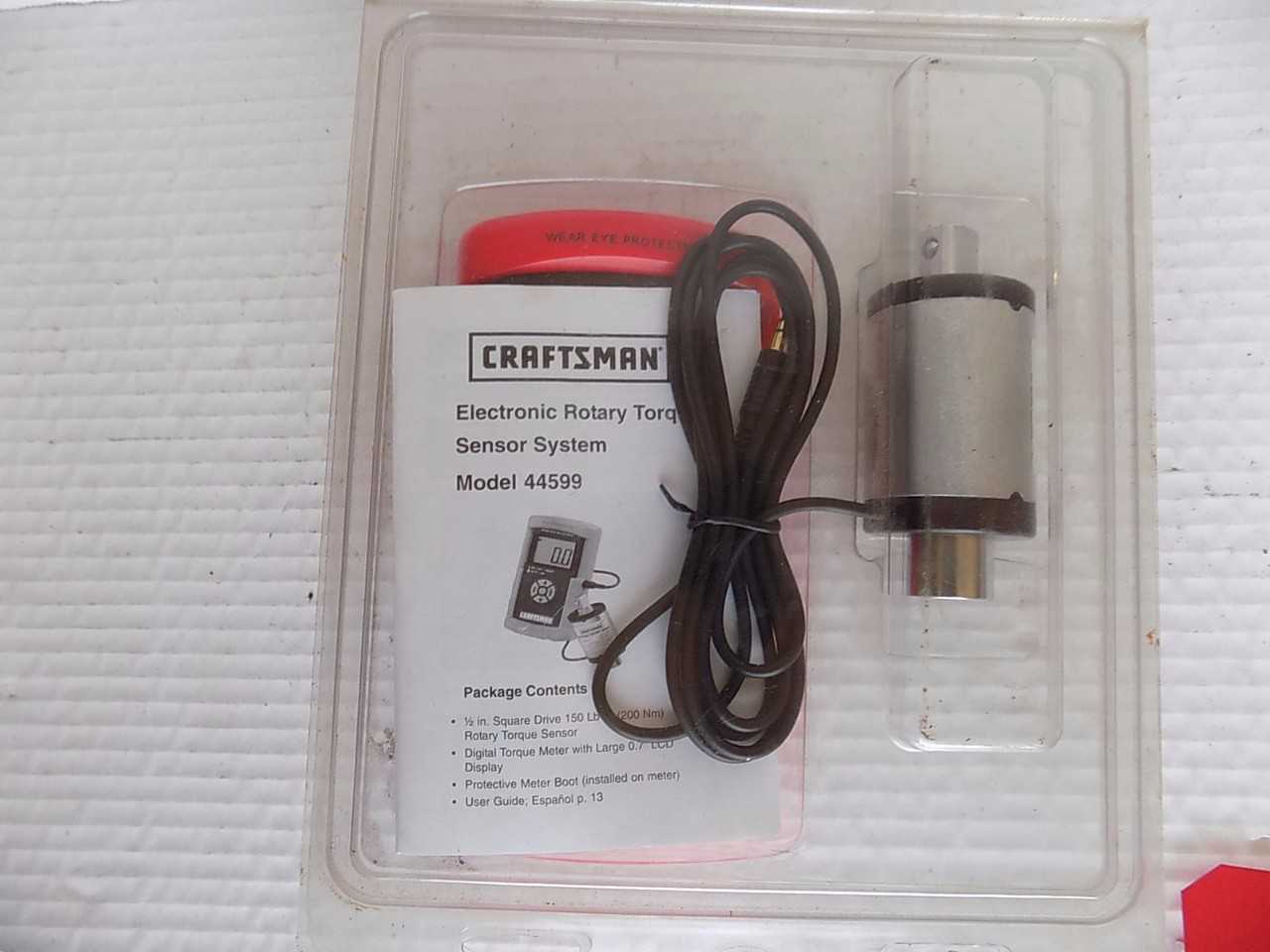 CRAFTSMAN MODEL 44599 ELECTRIC ROTARY TORQUE SENSOR SYSTEM - MISCELLANEOUS