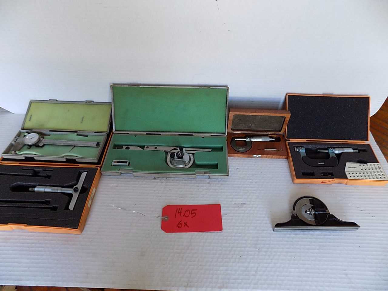 LOT OF 6 MITUTOYO MEASUREMENT TOOLS - MISCELLANEOUS