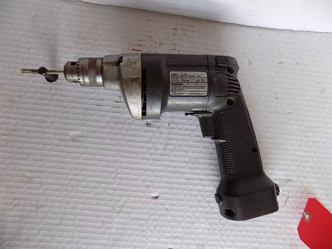 BLACK AND DECKER 2651 CORDLESS DRILL - MISCELLANEOUS