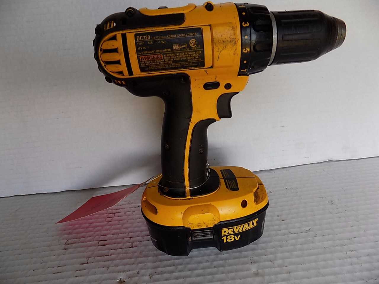 DEWALT DC720 CORDLESS DRILL 18 V - MISCELLANEOUS