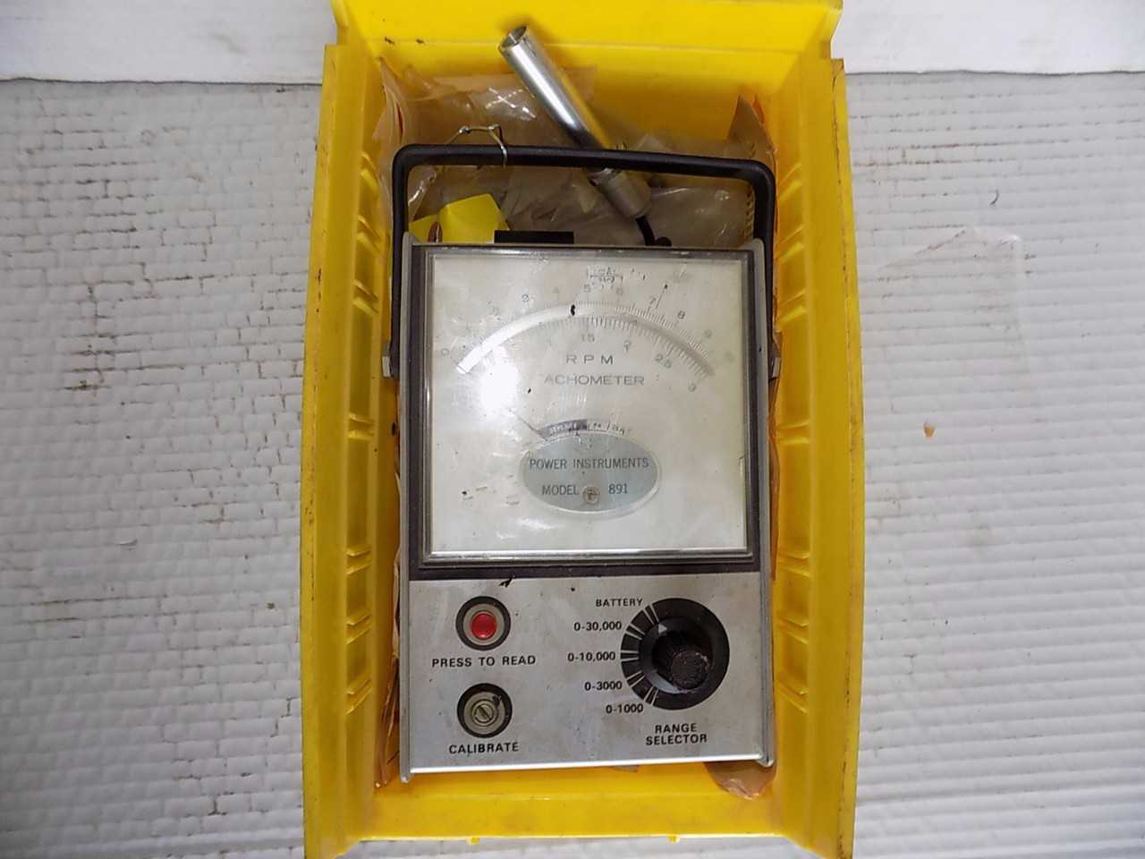 POWER INSTRUMENTS MODEL 891 TACHOMETER - MISCELLANEOUS