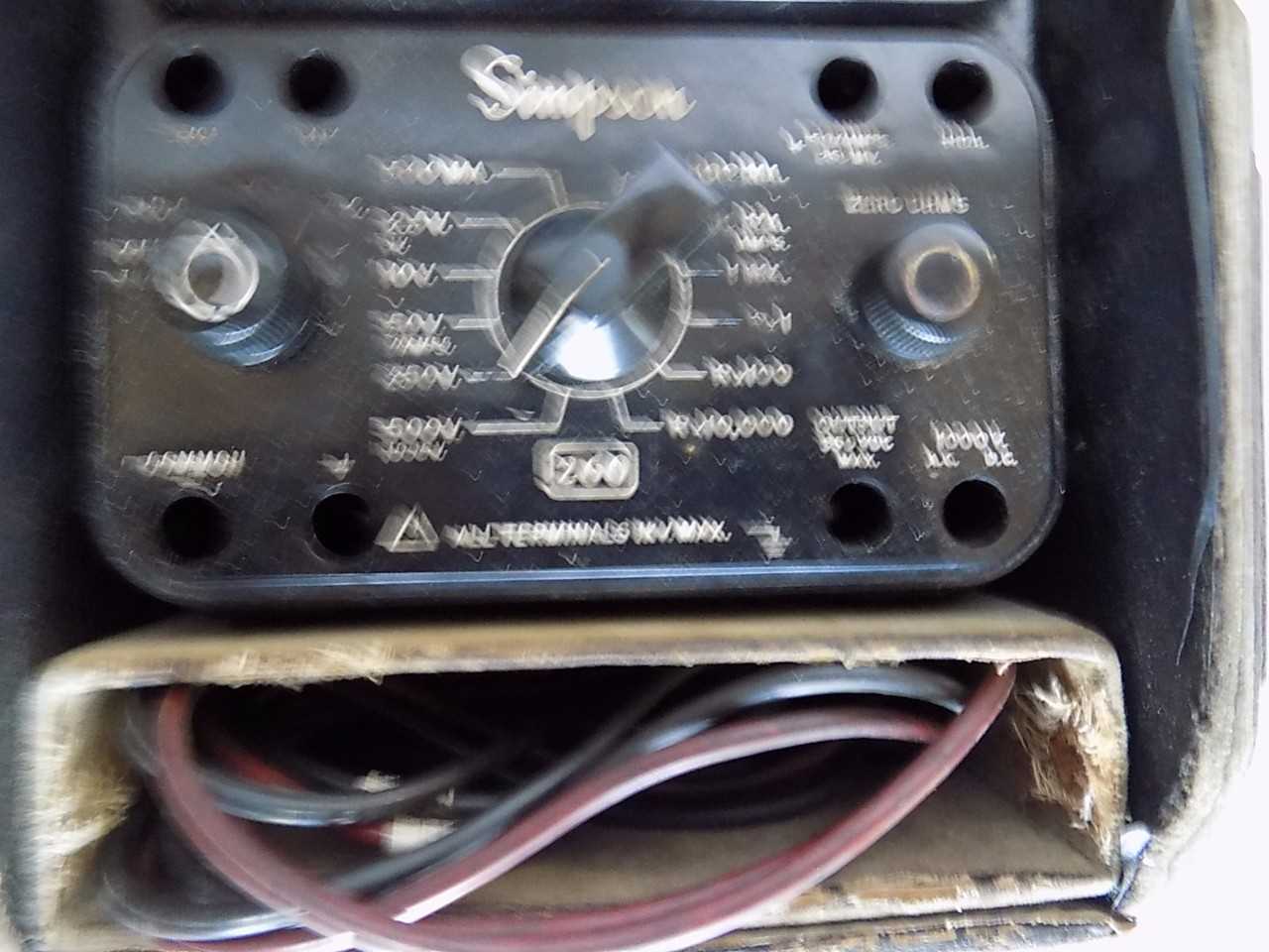 SIMPSON MODEL 260 ANALOG MULTIMETER - MISCELLANEOUS