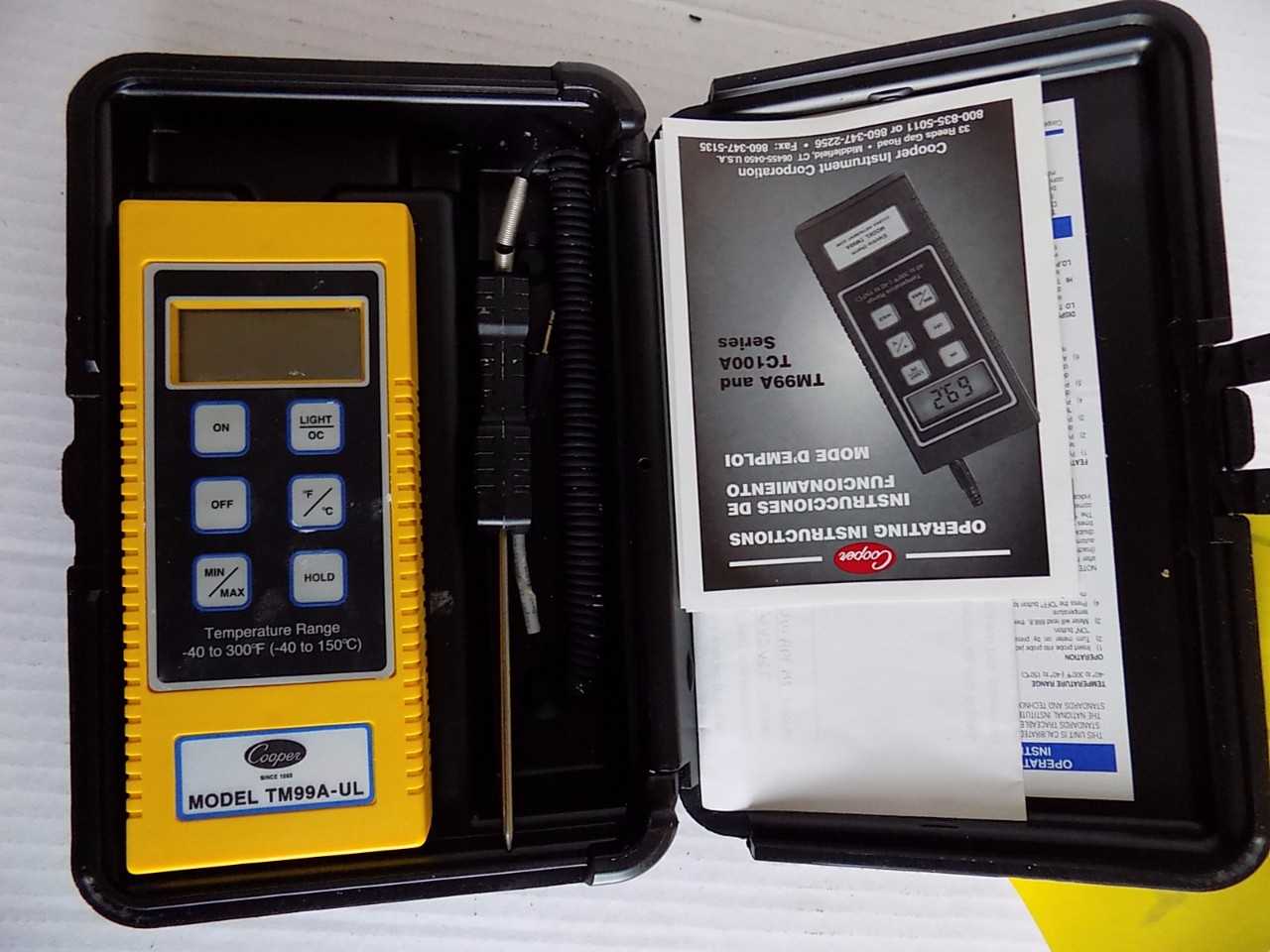 COOPER DIGITAL THERMOMETER TM99A-UL - MISCELLANEOUS
