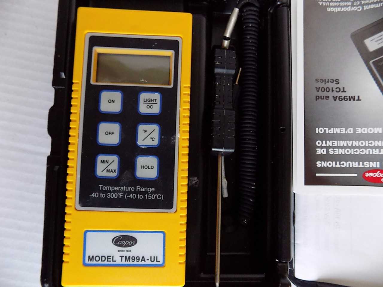COOPER DIGITAL THERMOMETER TM99A-UL - MISCELLANEOUS