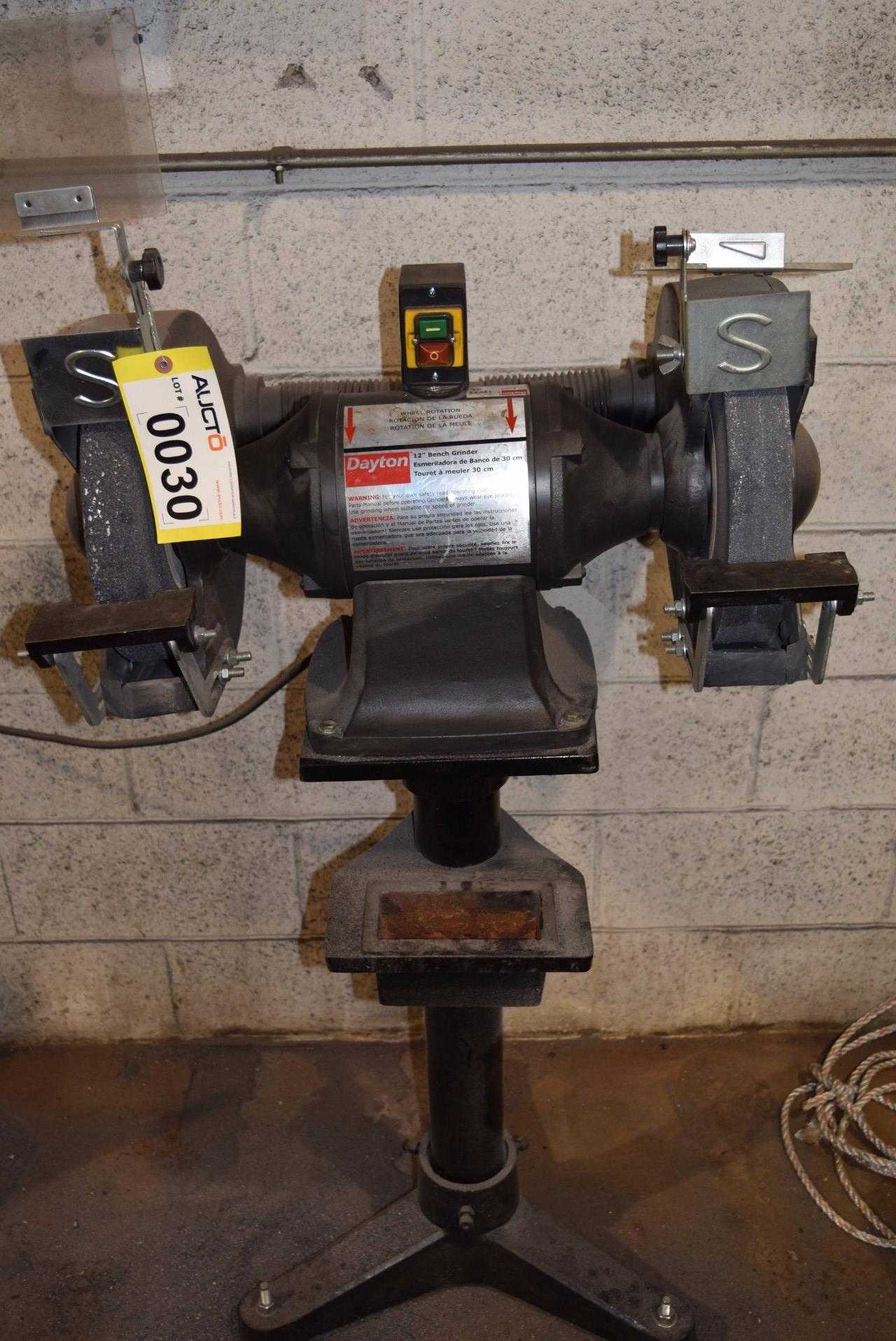 DAYTON 12 IN BENCH GRINDER - MISCELLANEOUS DAYTON 12 IN BENCH GRINDER - MISCELLANEOUS