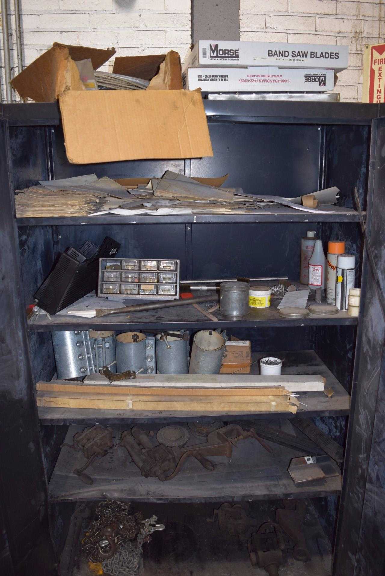 CONTENTS OF STEEL CABINET (INCLUDING CABINET) - MISCELLANEOUS