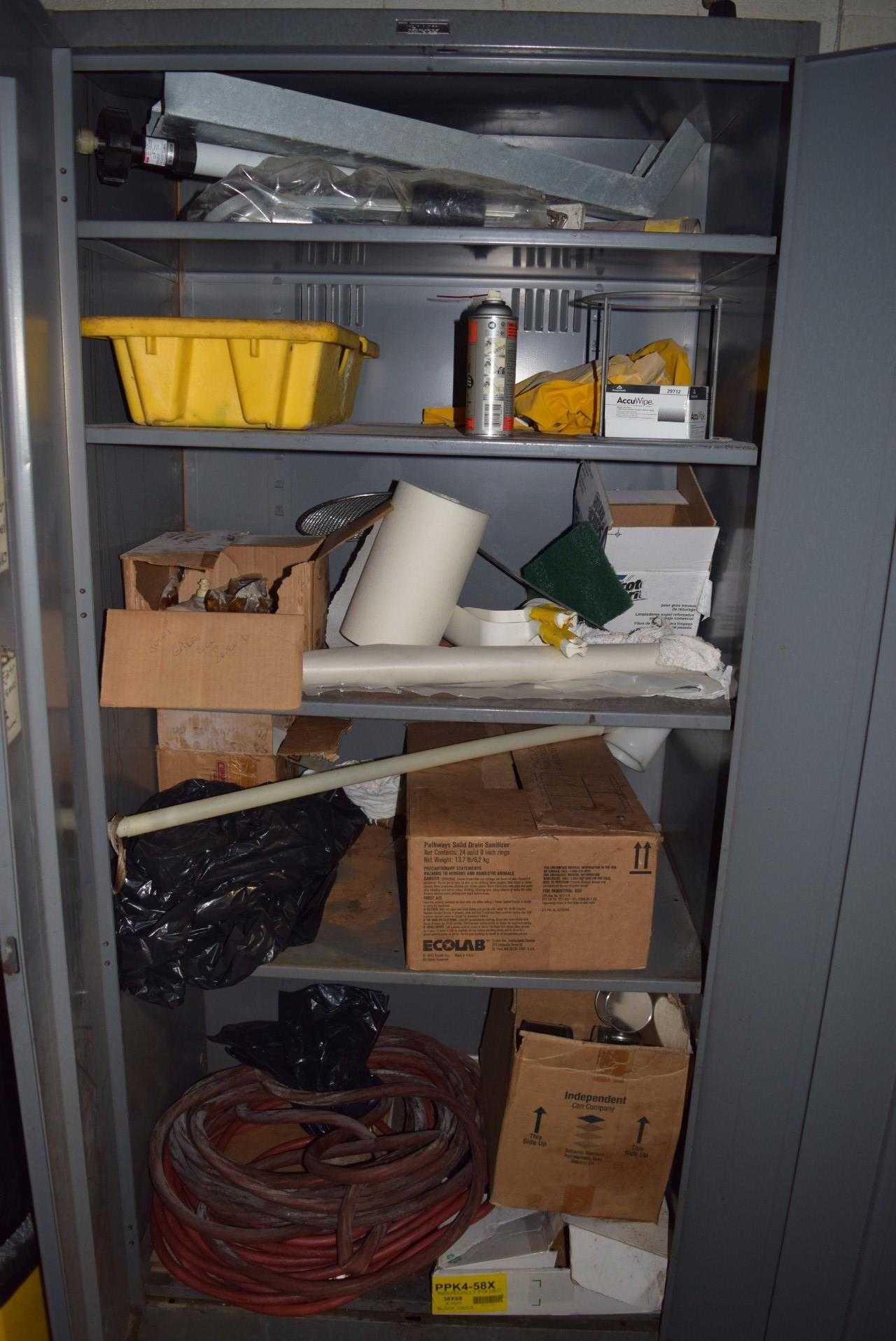 CONTENTS OF STEEL CABINET (INCLUDING CABINET) - MISCELLANEOUS