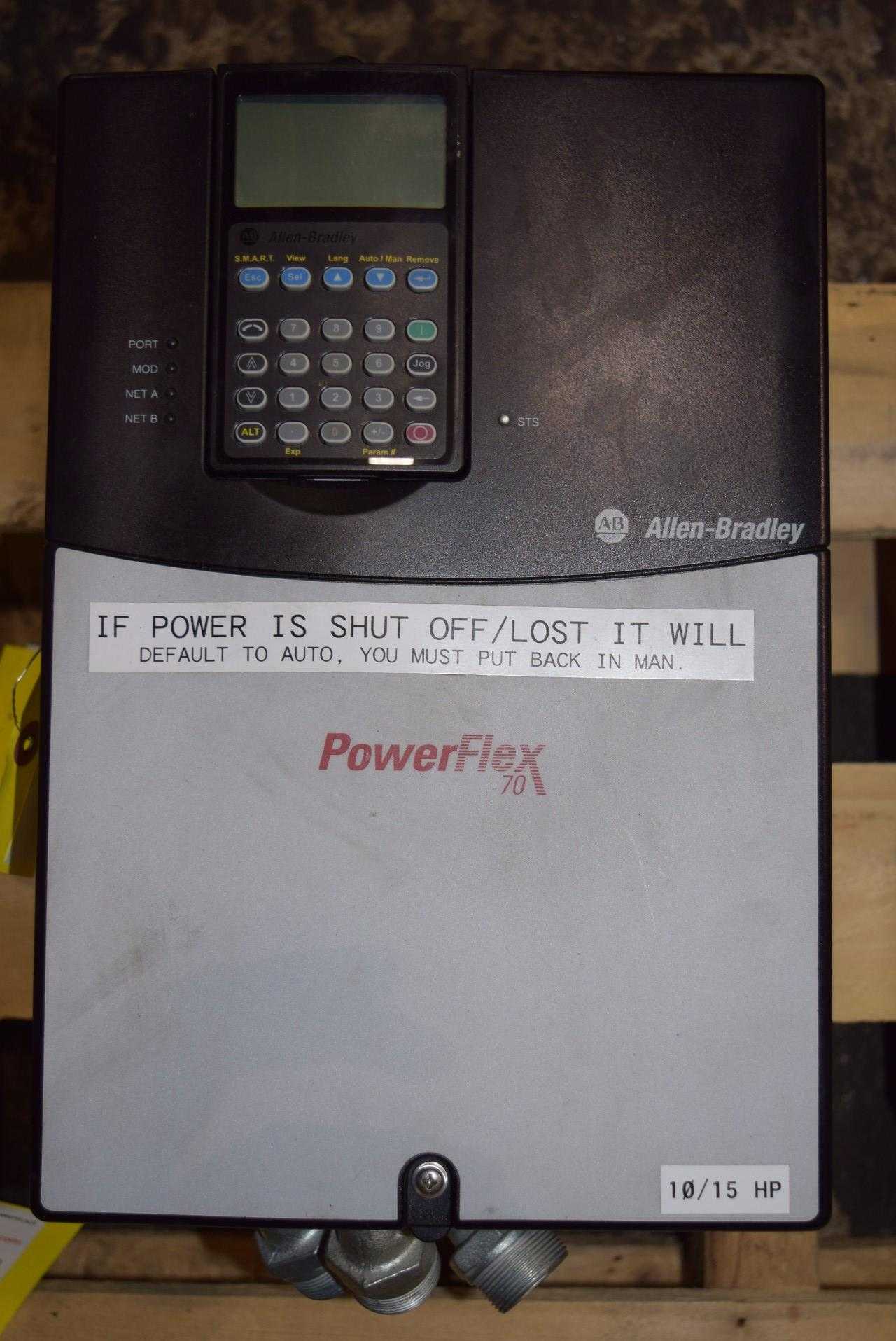 ALLEN BRADLEY POWERFLEX 70 15 HP MOTOR DRIVE - MISCELLANEOUS